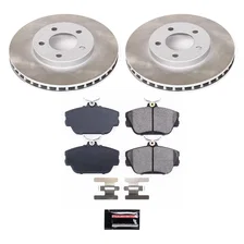 Front SEMI-COATED ROTOR KIT for Ford Taurus image 1