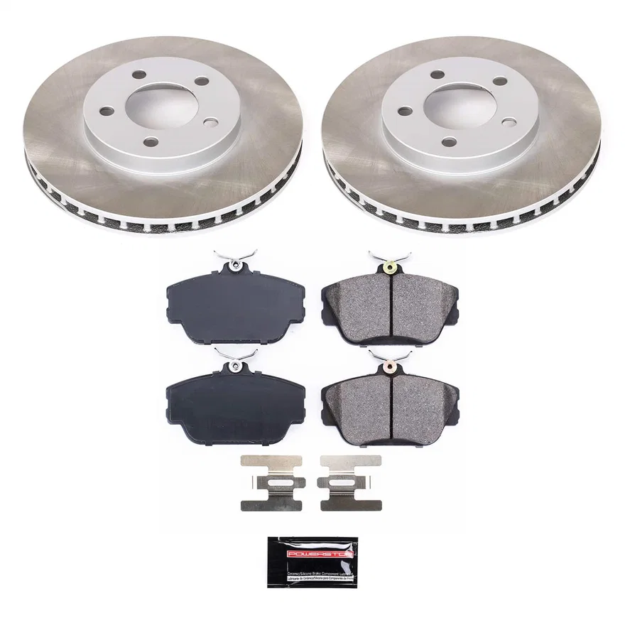 Front SEMI-COATED ROTOR KIT for Ford Taurus