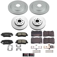 Front and Rear Z17 COATED BRAKE KIT for Cadillac CTS image 2