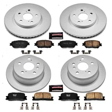 Front and Rear Z17 COATED BRAKE KIT for Toyota Camry image 2