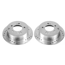 Rear DRILLEDSLOTTED ROTOR PAIR for Kia image 2