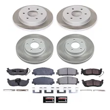 Front and Rear SEMI-COATED ROTOR KIT image 1