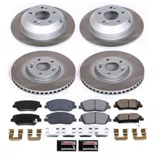 Front and Rear SEMI-COATED ROTOR KIT for Hyundai Santa Fe XL image 1