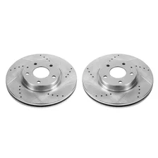 Front DRILLEDSLOTTED ROTOR PAIR for Mazda image 2