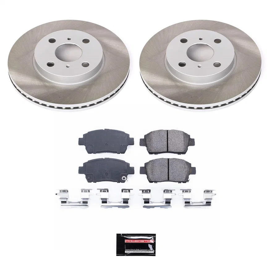 Front SEMI-COATED ROTOR KIT for Scion
