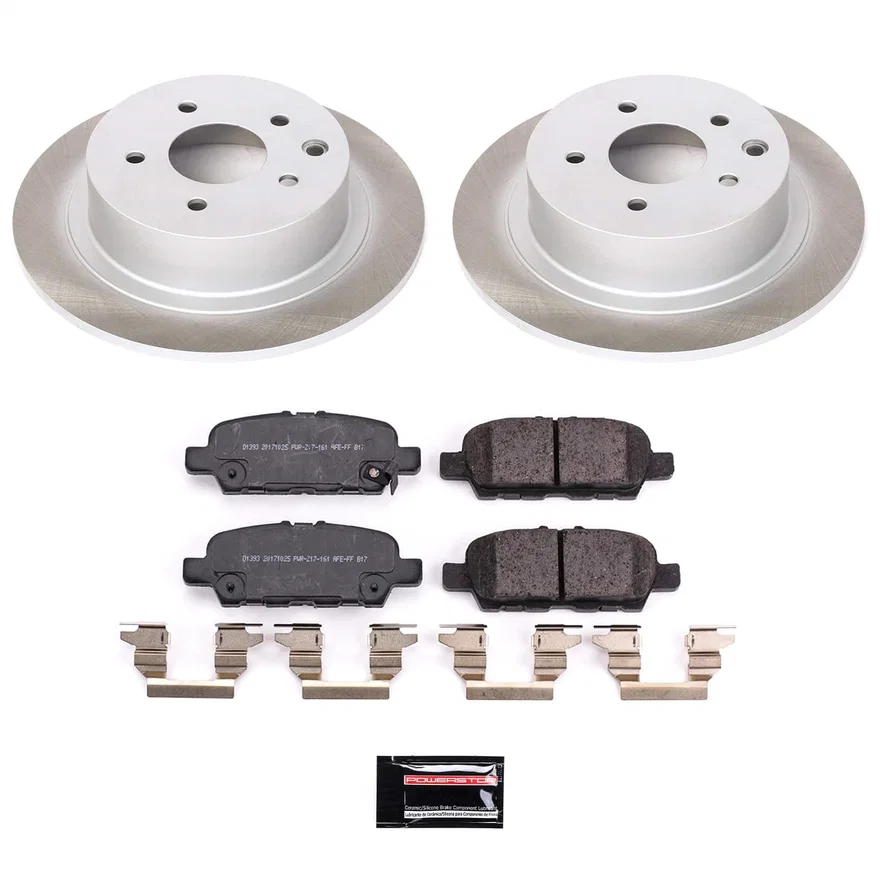 Rear SEMI-COATED ROTOR KIT for Nissan Sentra