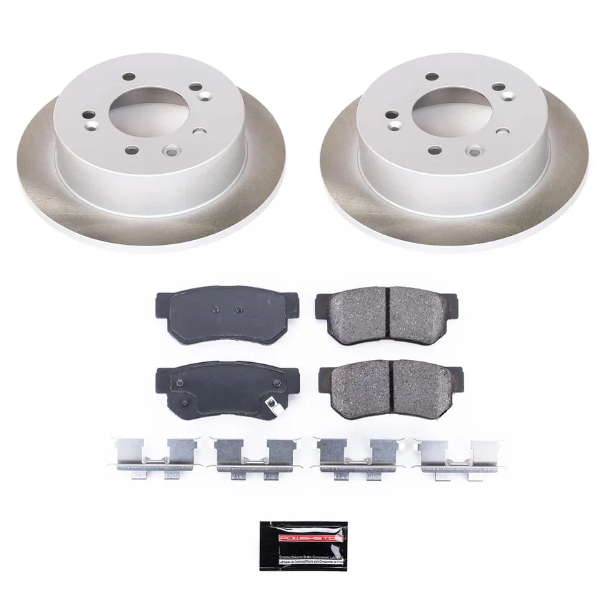 Rear SEMI-COATED ROTOR KIT for Hyundai Elantra
