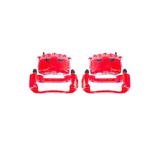 Front RED CALIPER PAIR W/BRKT image 2