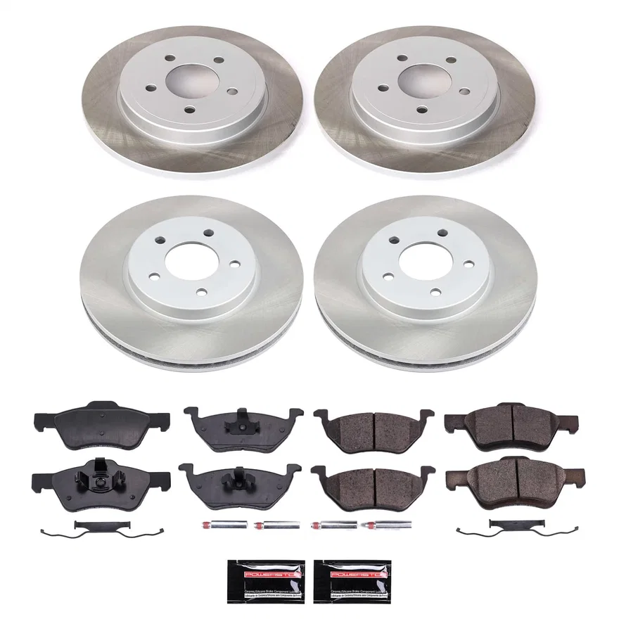 Front and Rear SEMI-COATED ROTOR KIT