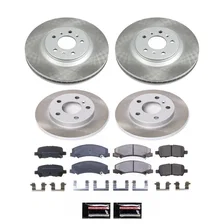 Front and Rear SEMI-COATED ROTOR KIT for Chevrolet image 1
