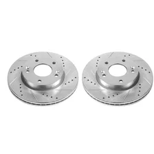 Front DRILLEDSLOTTED ROTOR PAIR for Kia Soul image 2