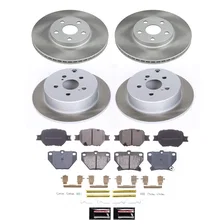 Front and Rear SEMI-COATED ROTOR KIT for Toyota Celica image 1