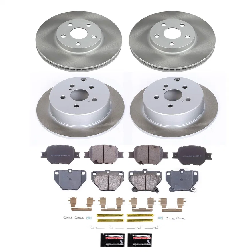 Front and Rear SEMI-COATED ROTOR KIT for Toyota Celica