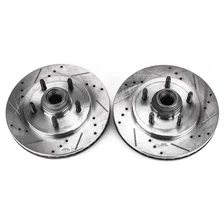 Front DRILLEDSLOTTED ROTOR PAIR image 2