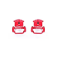 Rear RED CALIPER PAIR W/BRKT image 2