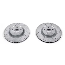 Front DRILLEDSLOTTED ROTOR PAIR image 2