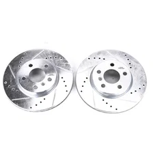 Front DRILLEDSLOTTED ROTOR PAIR for Mini image 2