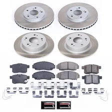 Front and Rear SEMI-COATED ROTOR KIT for Honda Accord image 1