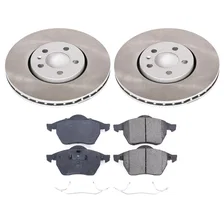 Front SEMI-COATED ROTOR KIT for Volkswagen image 1