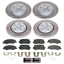 Front and Rear SEMI-COATED ROTOR KIT for Honda Odyssey image 1