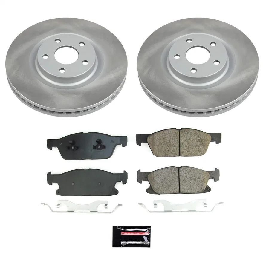 Front SEMI-COATED ROTOR KIT for Ford Edge