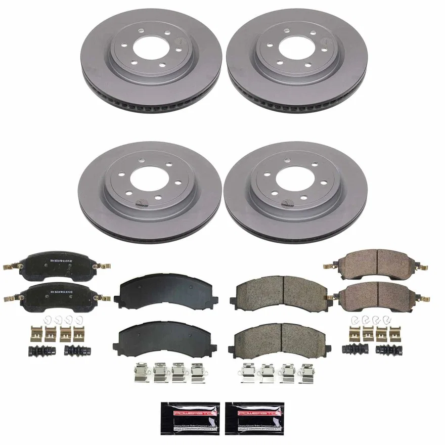 Front and Rear Z17 COATED BRAKE KIT for Ford Bronco