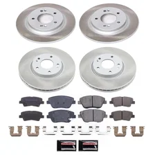 Front and Rear SEMI-COATED ROTOR KIT for Kia Optima image 1