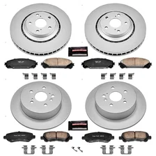 Front and Rear Z17 COATED BRAKE KIT for Toyota Highlander image 2