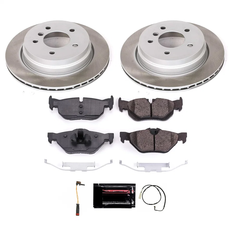 Rear SEMI-COATED ROTOR KIT for BMW
