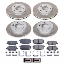 Front and Rear SEMI-COATED ROTOR KIT for Kia Soul image 1