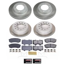 Front and Rear SEMI-COATED ROTOR KIT for Toyota FJ Cruiser image 1