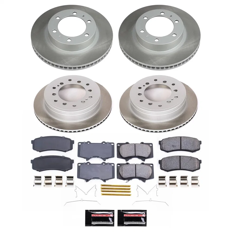 Front and Rear SEMI-COATED ROTOR KIT for Toyota FJ Cruiser