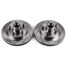 Front DRILLEDSLOTTED ROTOR PAIR image 2