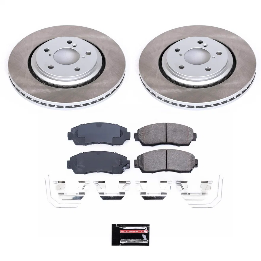Front SEMI-COATED ROTOR KIT for Honda