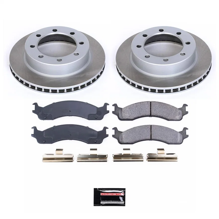 Front SEMI-COATED ROTOR KIT for Ford