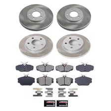 Front and Rear SEMI-COATED ROTOR KIT image 1