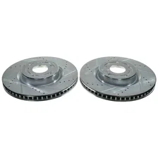 Front DRILLEDSLOTTED ROTOR PAIR image 1