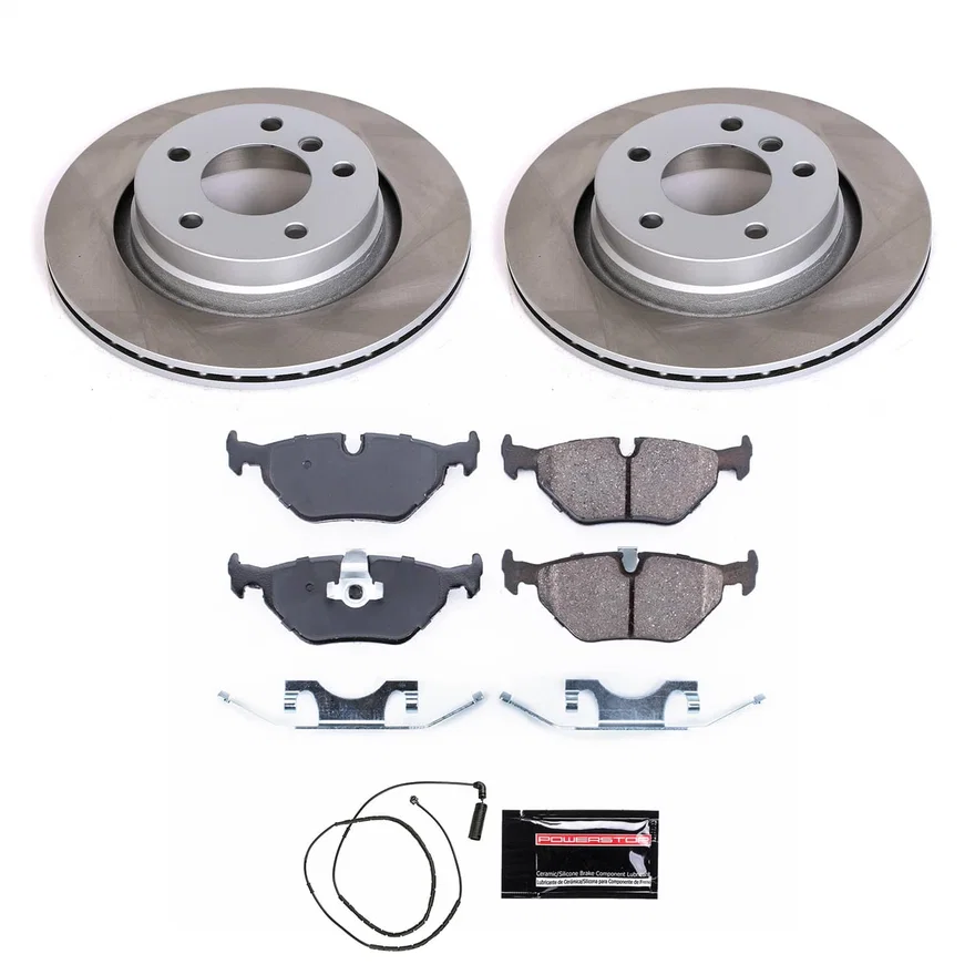Rear SEMI-COATED ROTOR KIT for BMW