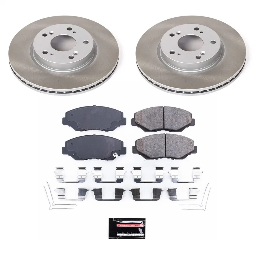 Front SEMI-COATED ROTOR KIT for Honda