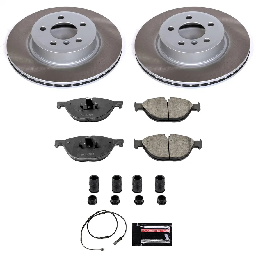 Front SEMI-COATED ROTOR KIT for BMW 528i