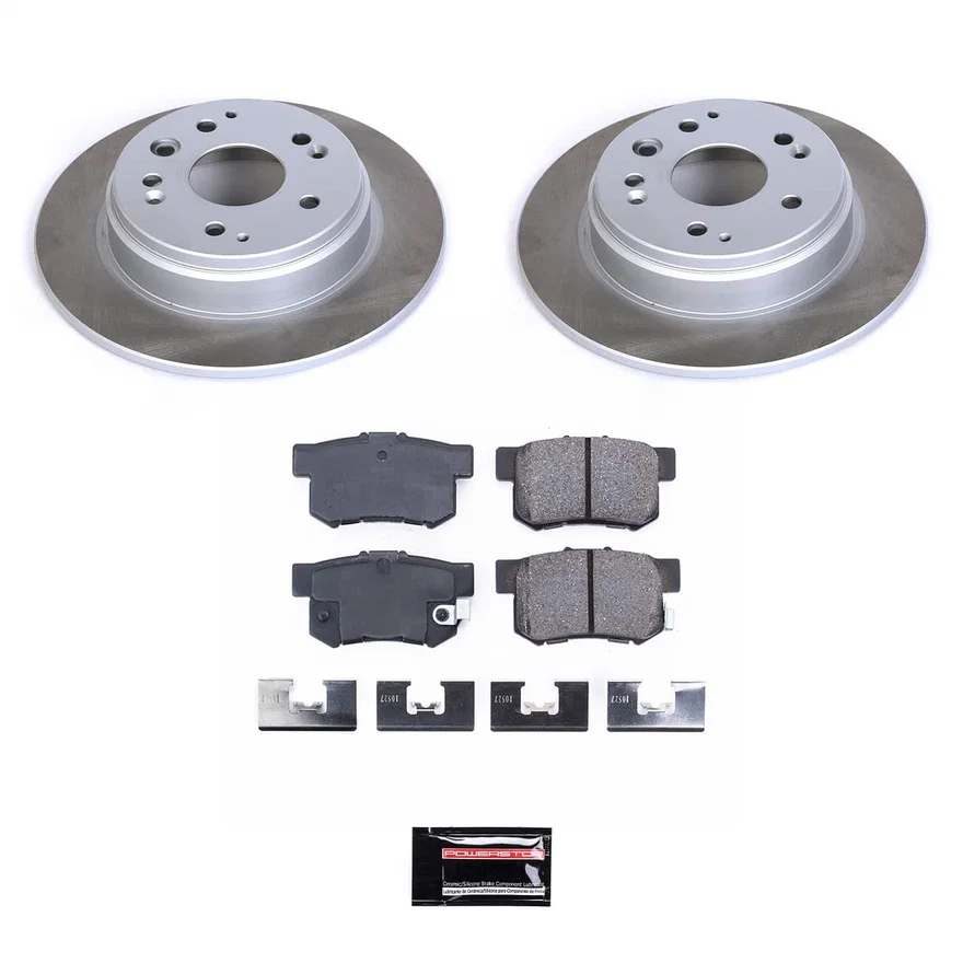 Rear SEMI-COATED ROTOR KIT for Acura TL