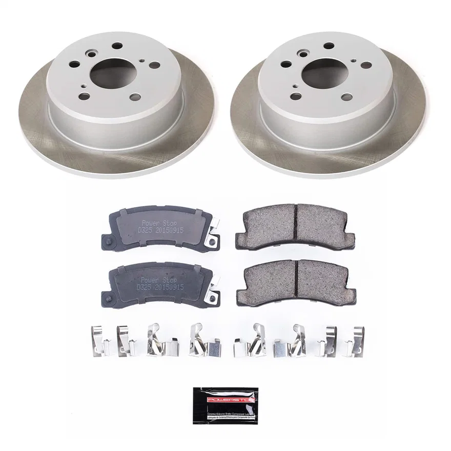 Rear SEMI-COATED ROTOR KIT for Toyota