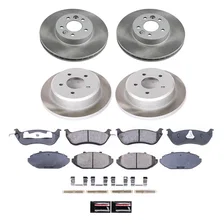 Front and Rear SEMI-COATED ROTOR KIT image 1