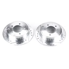 Rear DRILLEDSLOTTED ROTOR PAIR image 2