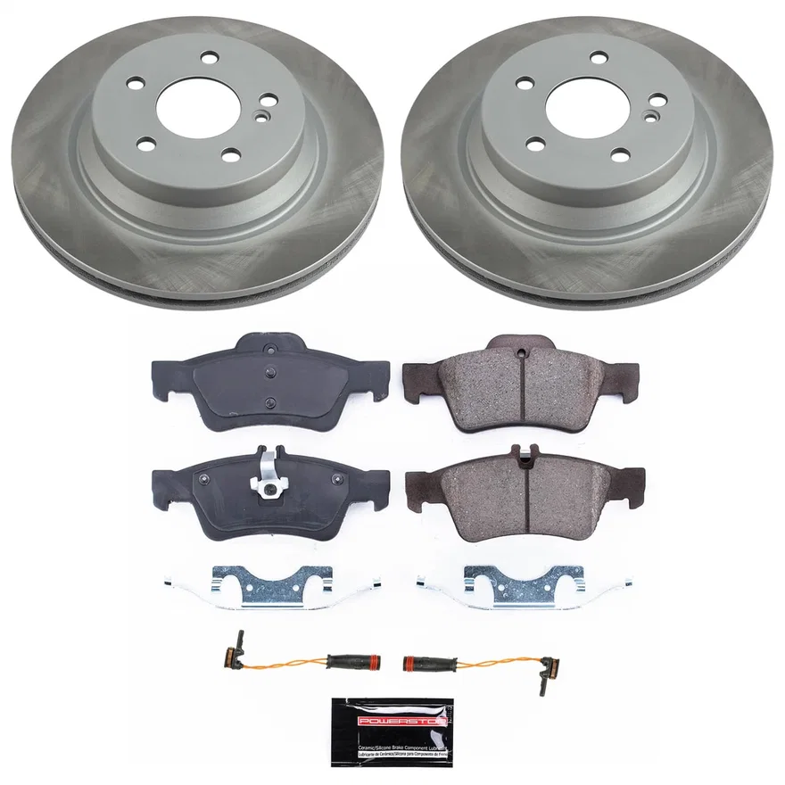 Rear SEMI-COATED ROTOR KIT for Mercedes-Benz