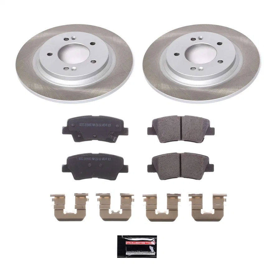 Rear SEMI-COATED ROTOR KIT