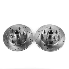 Front DRILLEDSLOTTED ROTOR PAIR image 2