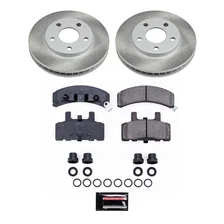 Rear SEMI-COATED ROTOR KIT for Cadillac image 1
