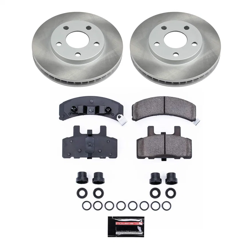 Rear SEMI-COATED ROTOR KIT for Cadillac