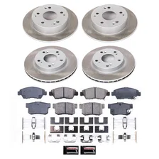 Front and Rear SEMI-COATED ROTOR KIT image 1